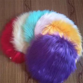 Soft Round Carpet for Living Room Car Office Chair Sofa Plush Rug Pet Mat Bedroom Fluffy Floor Cushion Home Decoration Velve Pad