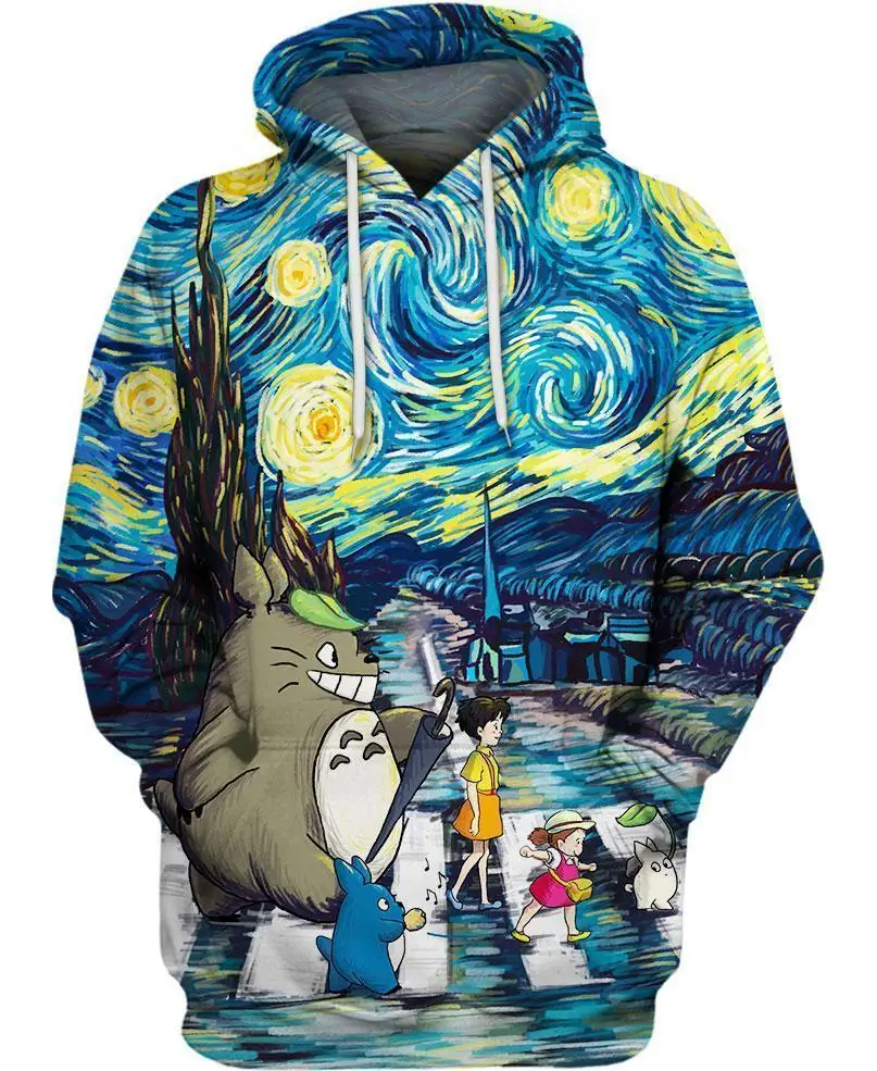 

3D Men Women New Autumn Spring Fashion Sweatshirt Zipper Hoodie Trendy Clothing Long Sleeve all over print cartoon