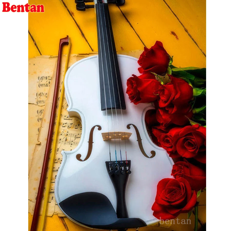 Diamond embroidery Violin rose flower DIY scenery 5D diamond painting full square round drill diy Diamond Mosaic decoration new
Diamond embroidery Violin rose flower DIY scenery 5D diamond painting full square round drill diy Diamond Mosaic decoration new