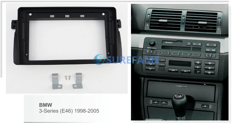 9 дюймовая Автомобильная панель Fascia ДЛЯ BMW 3 серии (E46) 1998-2005 комплект приборной