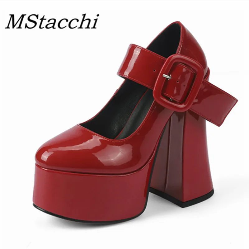 MStacchi Fashion Women's Platform High Heel Shoes Genuine Leather Buckle Outdoor Thick Bottom Shoes Party Wedding Shoes Ladies
MStacchi Fashion Women's Platform High Heel Shoes Genuine Leather Buckle Outdoor Thick Bottom Shoes Party Wedding Shoes Ladies