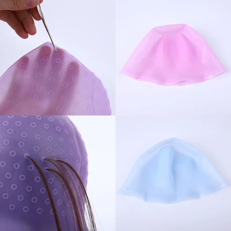 1pcs New Reusable Silicone Dye Hat Hair Color Highlighting Hairdressing Hat Soft Silicone Material Hair Modeling Tools
1pcs New Reusable Silicone Dye Hat Hair Color Highlighting Hairdressing Hat Soft Silicone Material Hair Modeling Tools