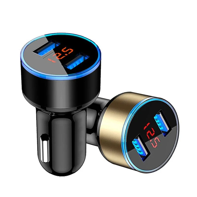 Universal Car Charger USB Vehicle DC12V-24V 5V 3.1A Dual USB Charger 2 Port Power adapter with Voltage display High Quality
Universal Car Charger USB Vehicle DC12V-24V 5V 3.1A Dual USB Charger 2 Port Power adapter with Voltage display High Quality