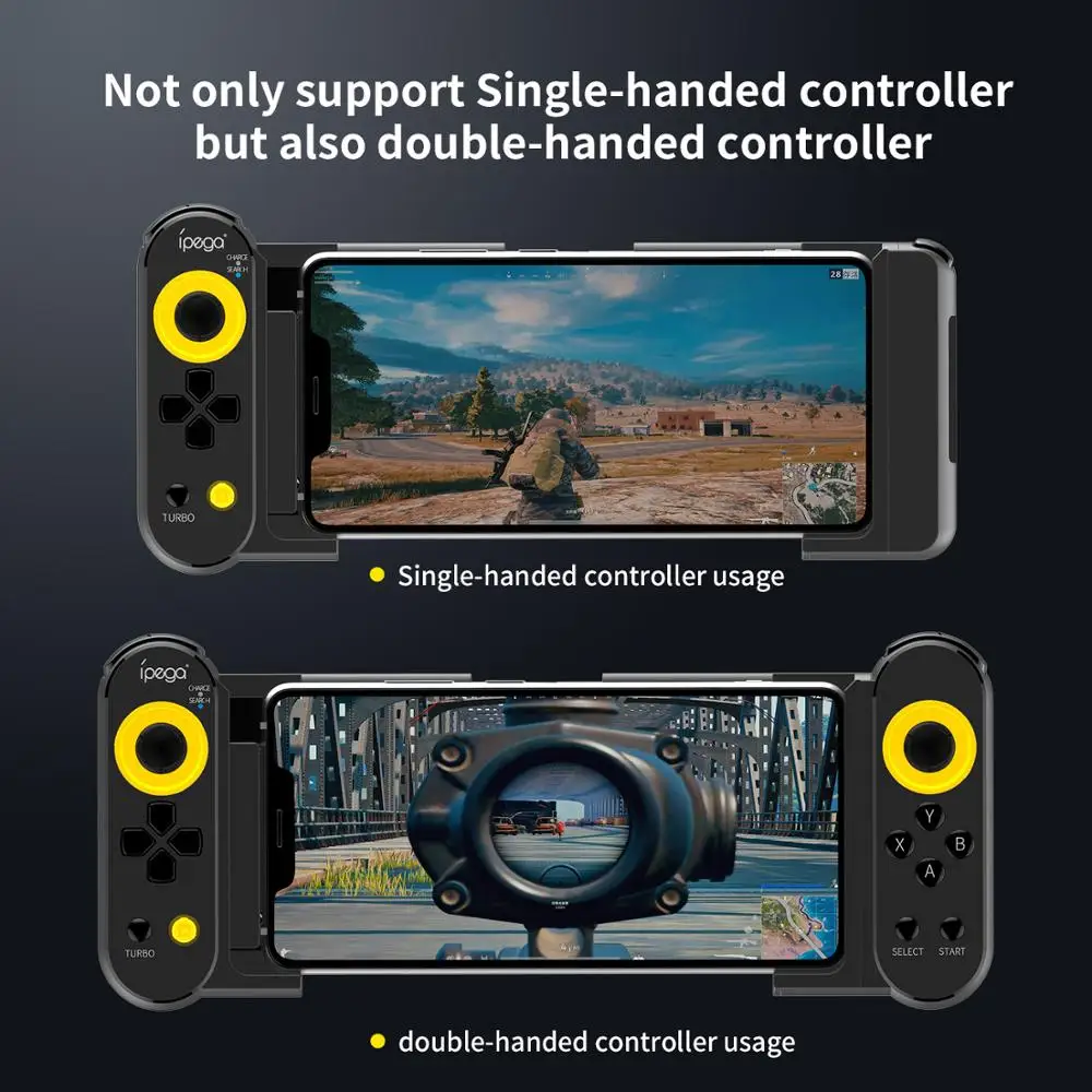 PG9167 Gamepad Bluetooth Wireless Joystick Trigger Pubg Stretchable Game Controller Gamepad for Android IOS PC Console
PG9167 Gamepad Bluetooth Wireless Joystick Trigger Pubg Stretchable Game Controller Gamepad for Android IOS PC Console
