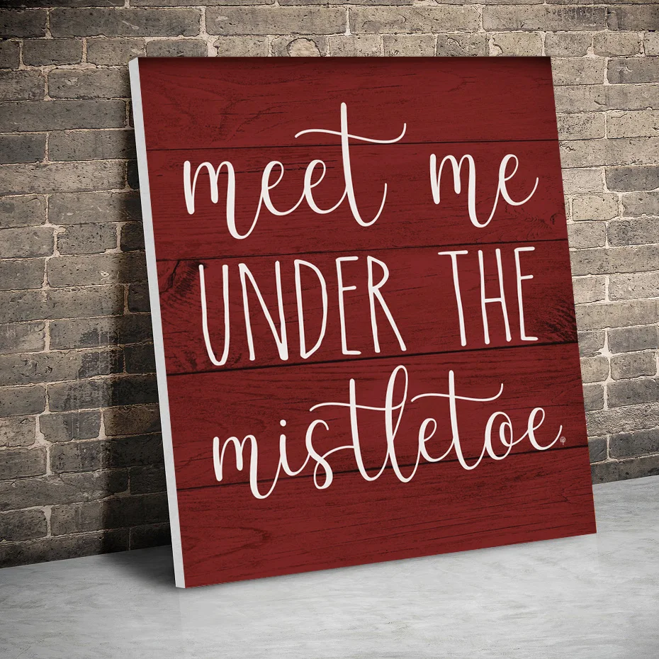 Meet Me Under The Mistletoe Christmas Canvas Paintings Wall Art Prints Posters Pictures Living Room Home Decor With Inner Frame 
Meet Me Under The Mistletoe Christmas Canvas Paintings Wall Art Prints Posters Pictures Living Room Home Decor With Inner Frame