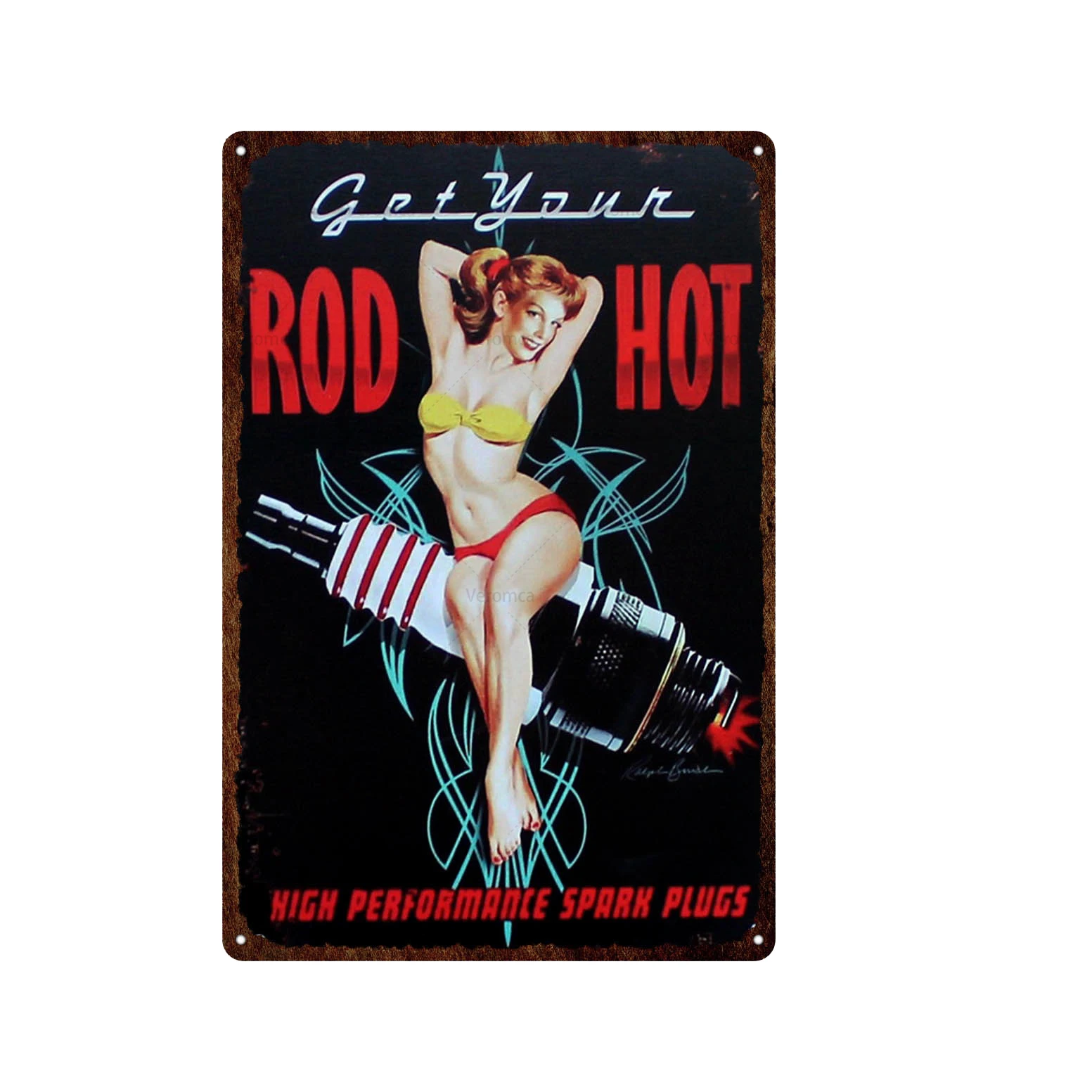 America Route 66 Wall Plate Poster Pin Up Girl Tin Sign Vintage Metal Plaques Decor For Garage Motor Car Club Art Iron Painting
America Route 66 Wall Plate Poster Pin Up Girl Tin Sign Vintage Metal Plaques Decor For Garage Motor Car Club Art Iron Painting