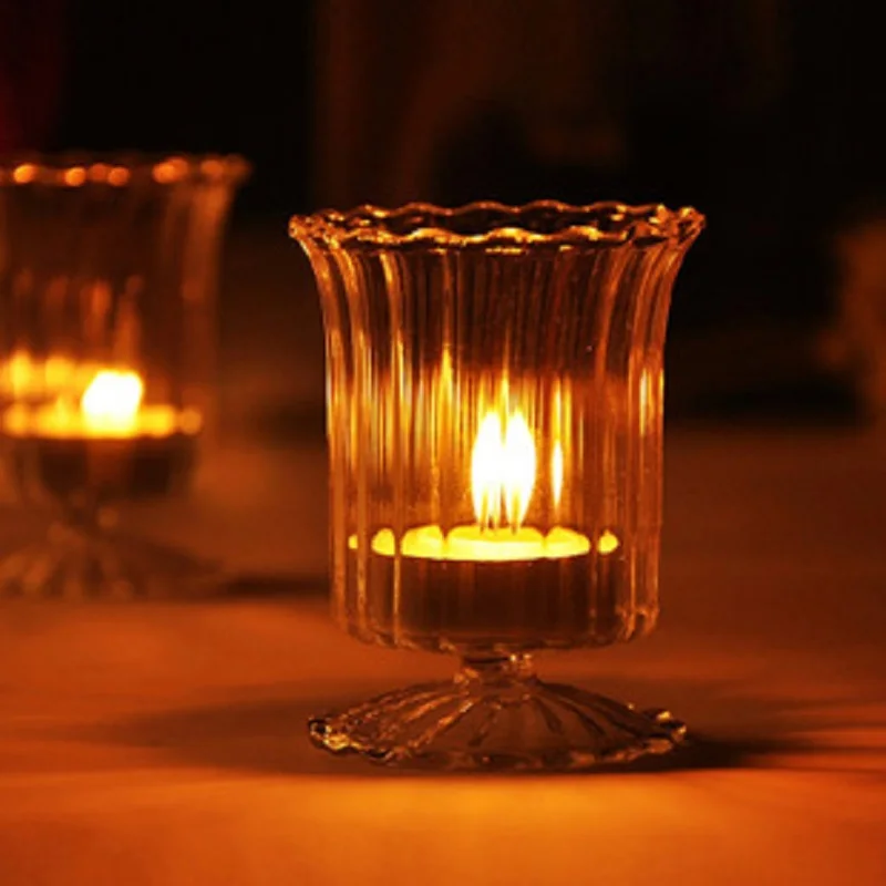 Creative Home Decor Romantic Transparent Glass Stripe Candlesticks Candlelight Dinner Wedding Decoration Candelabra Christmas
Creative Home Decor Romantic Transparent Glass Stripe Candlesticks Candlelight Dinner Wedding Decoration Candelabra Christmas