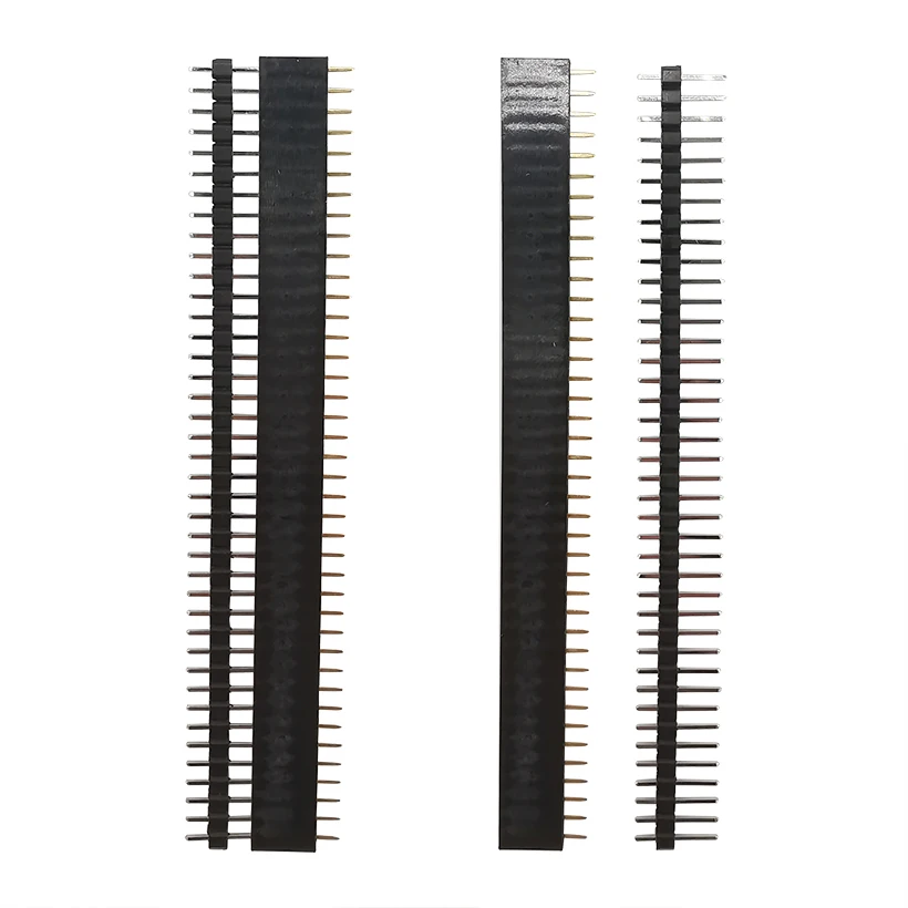 5/10Pair Black 40 Pin 1x40 2.54mm Single Row Female Male Breakable Pin Header PCB JST Connector Strip for Arduino
5/10Pair Black 40 Pin 1x40 2.54mm Single Row Female Male Breakable Pin Header PCB JST Connector Strip for Arduino