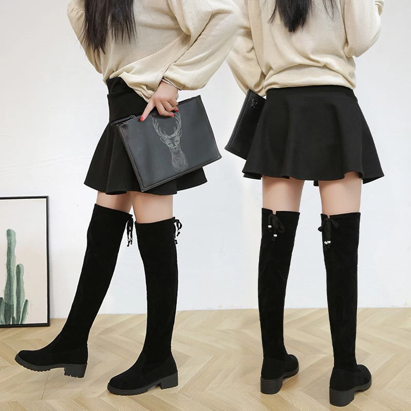 Сапоги до бедра, женские зимние сапоги, женские сапоги выше колена, привлекательная модная обувь стрейч на плоской подошве, черные сапоги 2021...
Сапоги до бедра, женские зимние сапоги, женские сапоги выше колена, привлекательная модная обувь стрейч на плоской подошве, черные сапоги 2021...