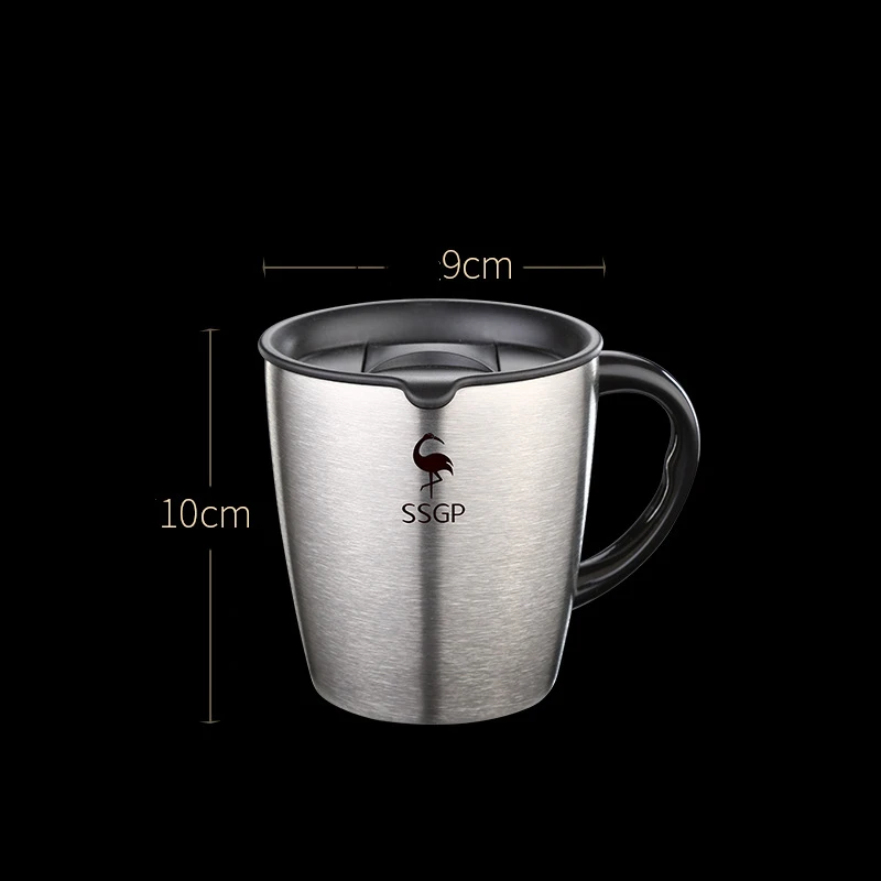 330ml 304 Stainless Steel Double Wall Insulated Coffee Mug with Lid and Handle Drinkware for Tea Water Milk Cup Cold Bear Glass
330ml 304 Stainless Steel Double Wall Insulated Coffee Mug with Lid and Handle Drinkware for Tea Water Milk Cup Cold Bear Glass