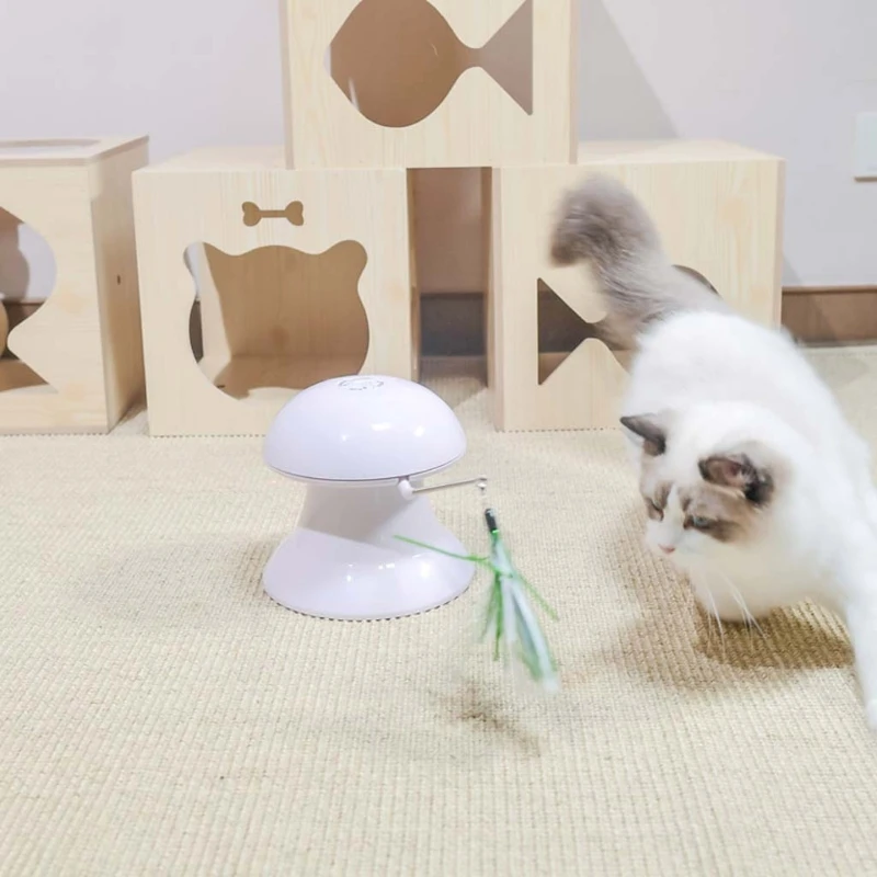 Smart Automatic Rotating Light Teaser Toys with Feather Indoor Interactive Dropshipping
Smart Automatic Rotating Light Teaser Toys with Feather Indoor Interactive Dropshipping