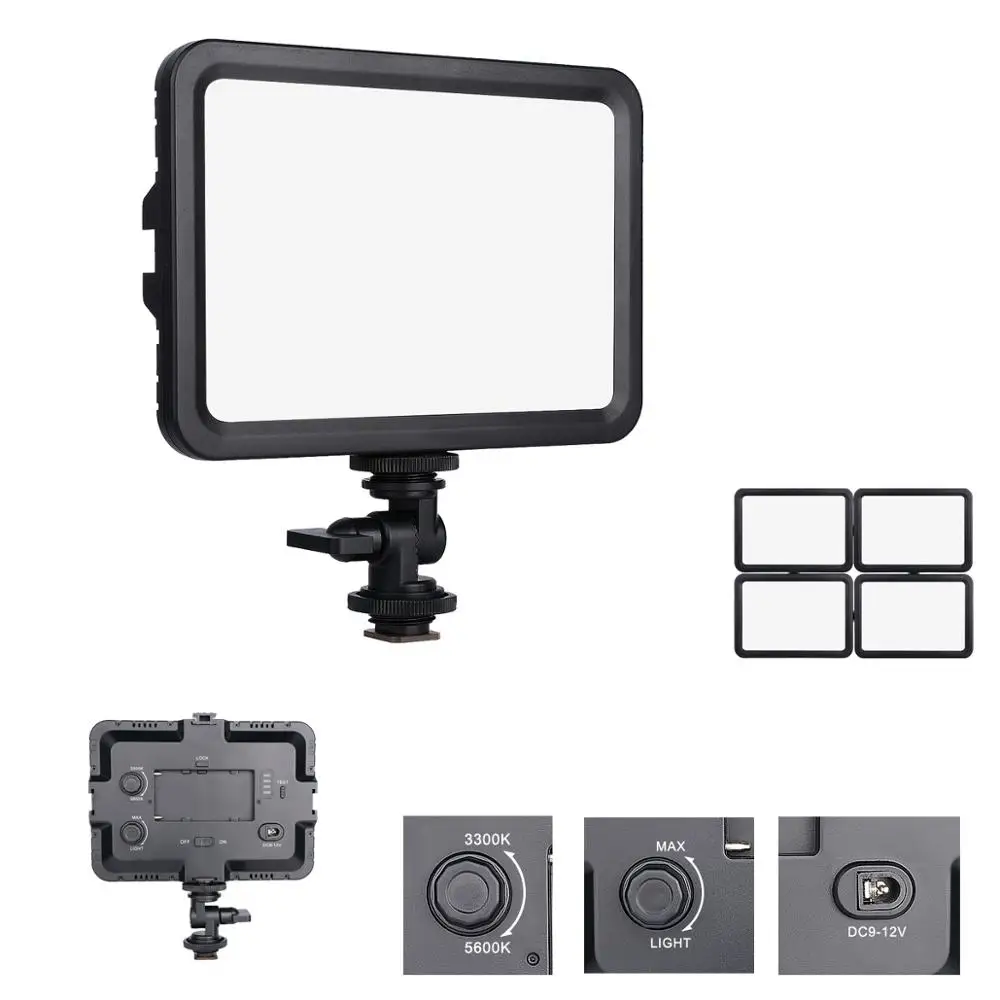 Dual Color Temperature 3300-5600K Portable Led Video Light Stepless Dimmable Photographic Lighting for Canon Nikon Pentax DSLR
Dual Color Temperature 3300-5600K Portable Led Video Light Stepless Dimmable Photographic Lighting for Canon Nikon Pentax DSLR