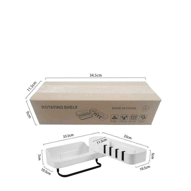 Punch-free Rotating Bathroom Wall Shelf Kitchen Triangle Shelf Bathroom Storage Organizer
Punch-free Rotating Bathroom Wall Shelf Kitchen Triangle Shelf Bathroom Storage Organizer