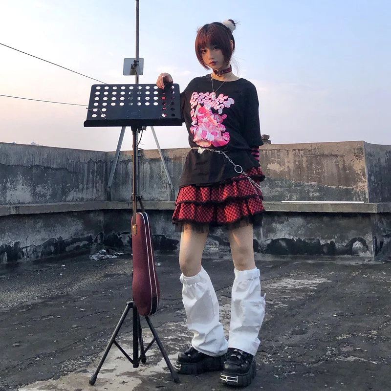 New Summer y2k Women Skirts Black Sweet Spice Girl Punk Skirt Female Cool Cosplay Lace Plaid Cake Skirts Womens
New Summer y2k Women Skirts Black Sweet Spice Girl Punk Skirt Female Cool Cosplay Lace Plaid Cake Skirts Womens