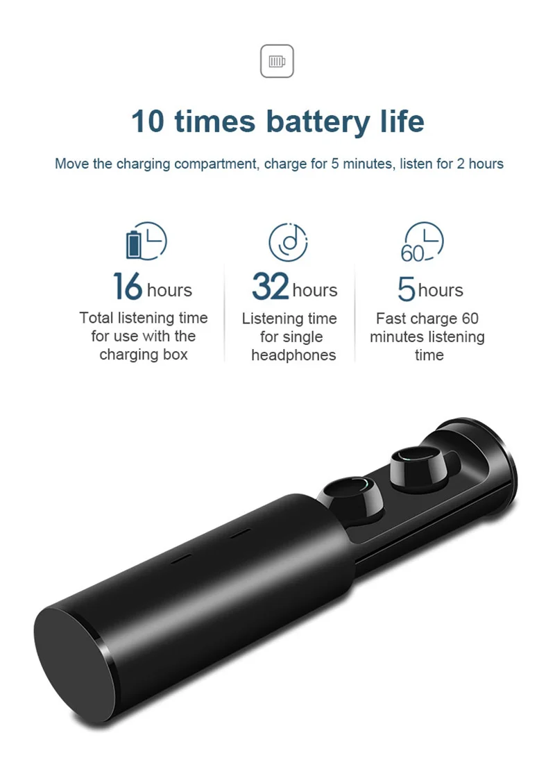 TWS Touch Control BT5.0 Bluetooth 5.0 Earphone Mini Twins Stereo Microphone True Wireless Earbuds For All Smart Phone Earpiece
TWS Touch Control BT5.0 Bluetooth 5.0 Earphone Mini Twins Stereo Microphone True Wireless Earbuds For All Smart Phone Earpiece