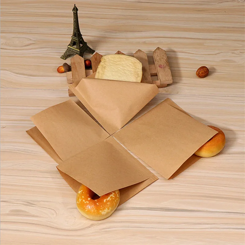 100Pcs Oil Proof Kraft Paper Bags Disposable Takeaway Food Coated Sandwich Donut Fried Chicken Burger Packing
100Pcs Oil Proof Kraft Paper Bags Disposable Takeaway Food Coated Sandwich Donut Fried Chicken Burger Packing