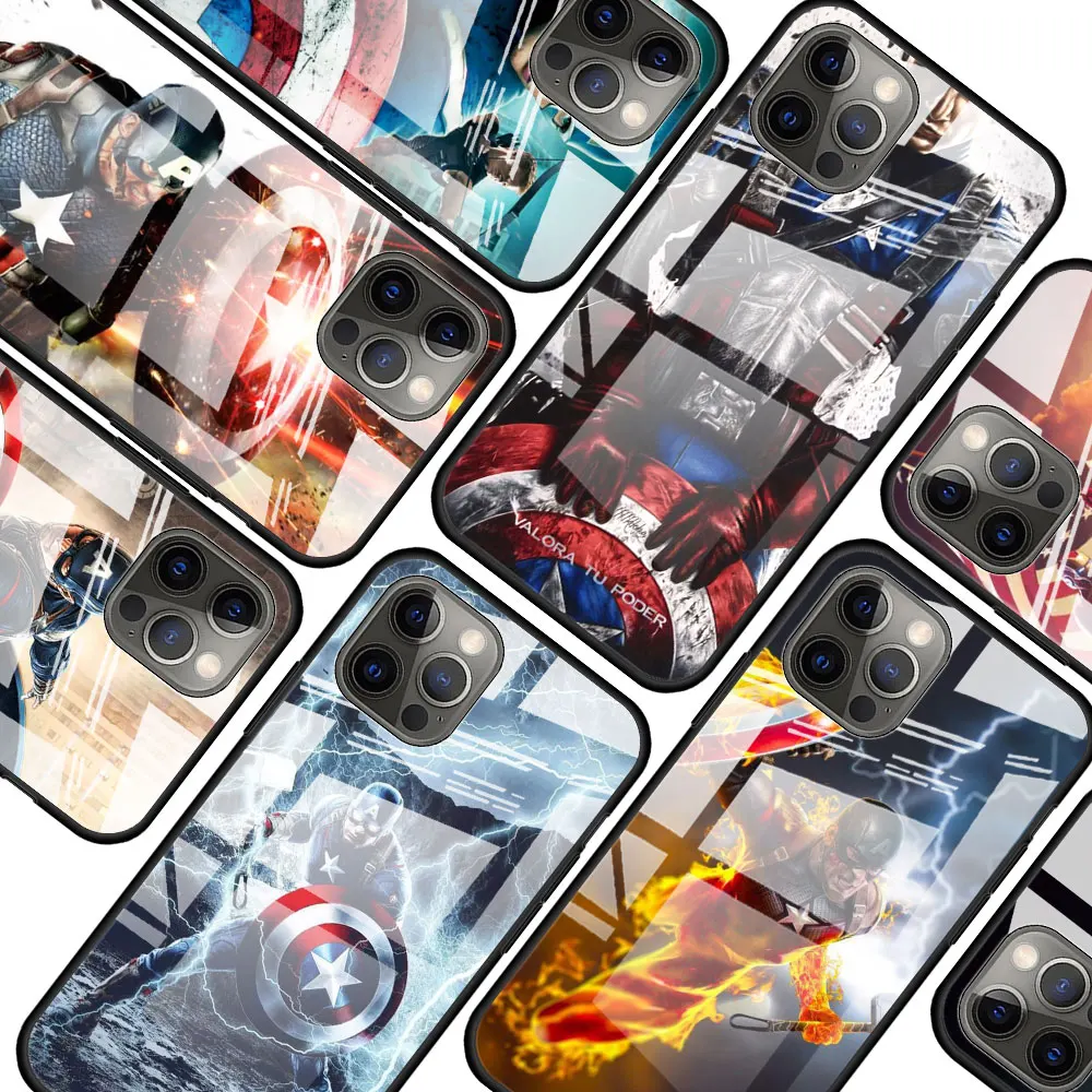Captain America cool for Apple iPhone 12 Pro Max Mini 11 Pro XS Max X XR 6S 6 7 8 Plus Luxury Tempered Glass Phone Case
Captain America cool for Apple iPhone 12 Pro Max Mini 11 Pro XS Max X XR 6S 6 7 8 Plus Luxury Tempered Glass Phone Case