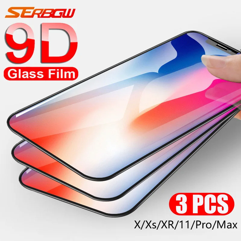 Закаленное стекло для защиты экрана смартфонов IPhone X XS XR Max 11 Pro Max|Защитные стёкла