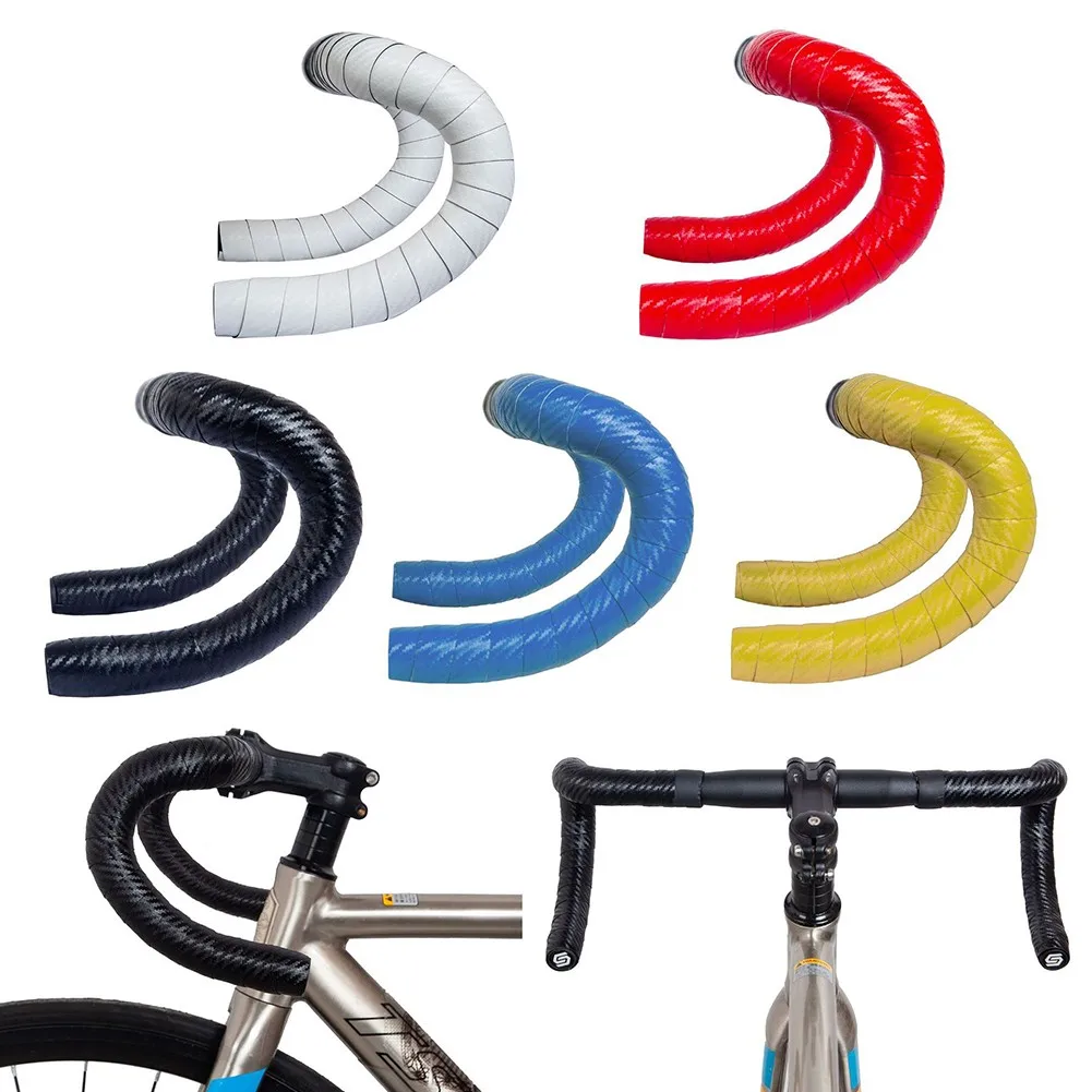 Bicycle Handlebar Tape Carbon Pattern / Silica Gel Road Handlebar Strap Non-slip Shock Absorption Grip Wrap Handle Bar Accessory
Bicycle Handlebar Tape Carbon Pattern / Silica Gel Road Handlebar Strap Non-slip Shock Absorption Grip Wrap Handle Bar Accessory