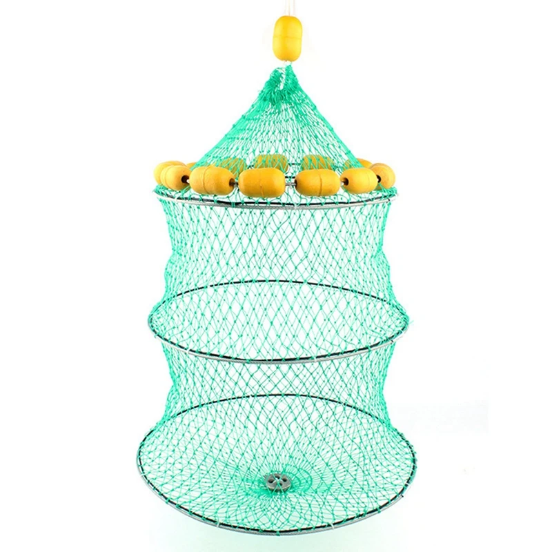 Foldable Fishing Network Automatic Floating Fishing Net Cage Folding Crab Crawdad Shrimp Bait Trap Cast Fish Net
Foldable Fishing Network Automatic Floating Fishing Net Cage Folding Crab Crawdad Shrimp Bait Trap Cast Fish Net