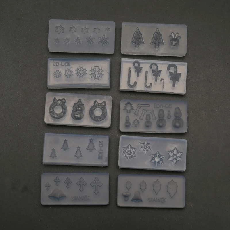 10 шт, по индивидуальному заказу, Рождественская тема снежинка снеговик Nail Art Силиконовые Формы комплект с рисунком рождественской елки резь... 
10 шт, по индивидуальному заказу, Рождественская тема снежинка снеговик Nail Art Силиконовые Формы комплект с рисунком рождественской елки резь...