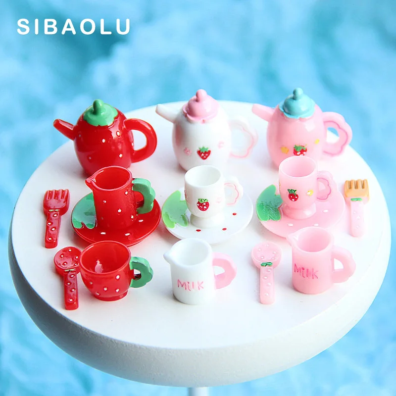 6pcs Simulation Tea Set Tableware Resin Figurine Dollhouse Home Decor Miniature Fairy Garden Cake Decoration Accessories Modern
6pcs Simulation Tea Set Tableware Resin Figurine Dollhouse Home Decor Miniature Fairy Garden Cake Decoration Accessories Modern
