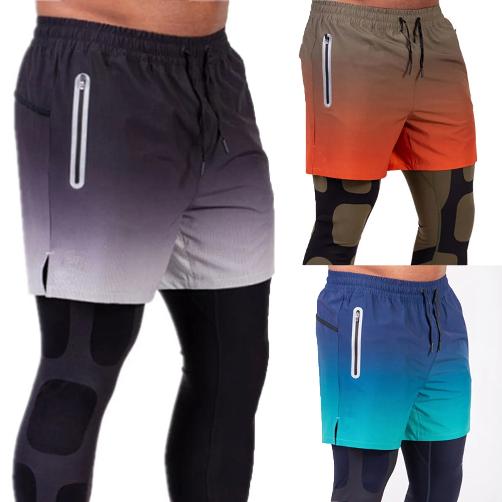 Men's Gradient Zipper Pocket Shorts Casual Sports Five-point Pants Fashion Men's Sports Straight Shorts Beach Holiday Shorts
Men's Gradient Zipper Pocket Shorts Casual Sports Five-point Pants Fashion Men's Sports Straight Shorts Beach Holiday Shorts