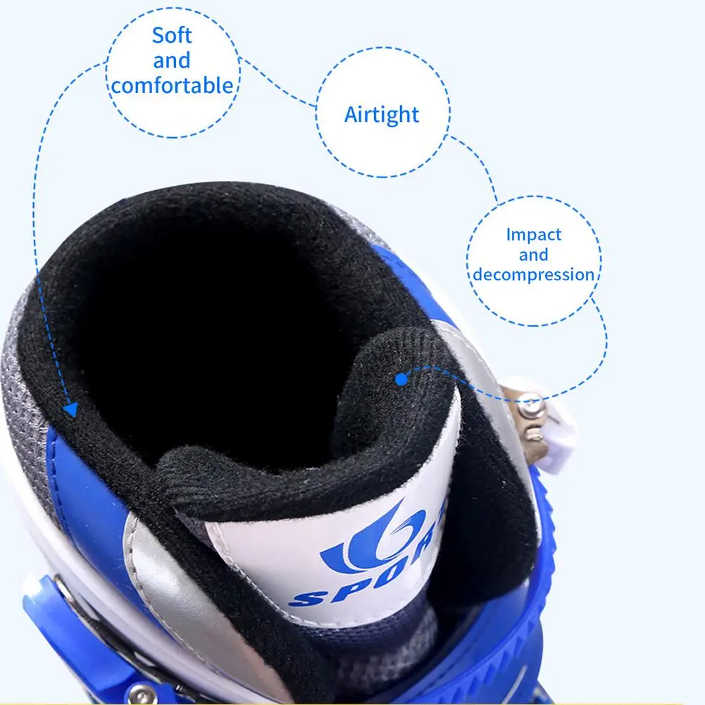 Kids Roller Skates Dual Inline Roller Skate Safe Size Adjustable Inline Skates Aluminum Frame for Outdoor Sports Shoes Child Kid
Kids Roller Skates Dual Inline Roller Skate Safe Size Adjustable Inline Skates Aluminum Frame for Outdoor Sports Shoes Child Kid