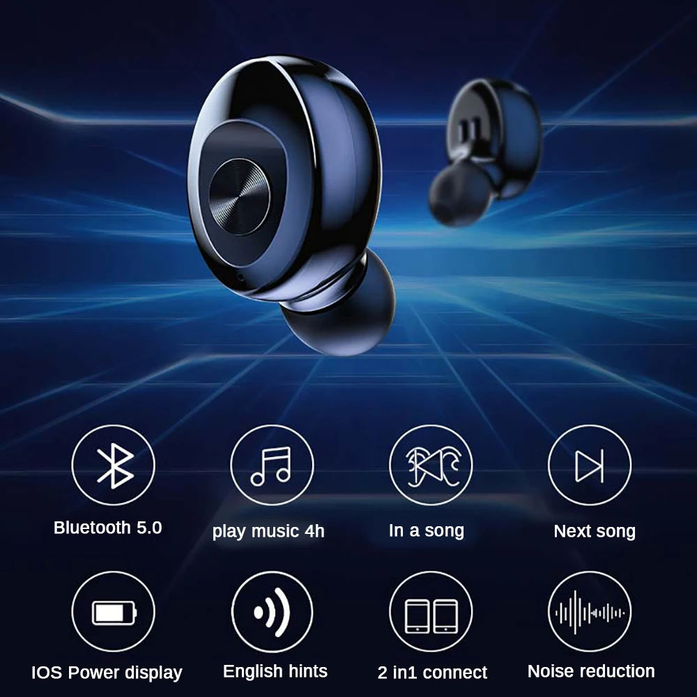 Беспроводные наушники XG12 Bluetooth 5 0 TWS Hi-Fi мини-наушники-вкладыши Спортивная