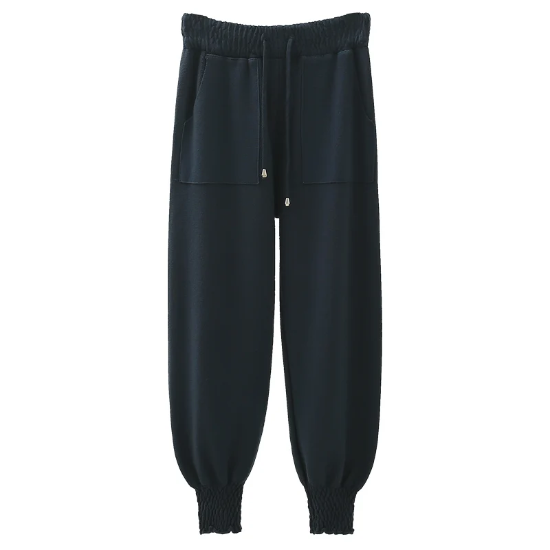 Knitted Women Pants Winter New High Waist Pocket Harem Solid Ankle Length Female Trousers Top Quality
Knitted Women Pants Winter New High Waist Pocket Harem Solid Ankle Length Female Trousers Top Quality