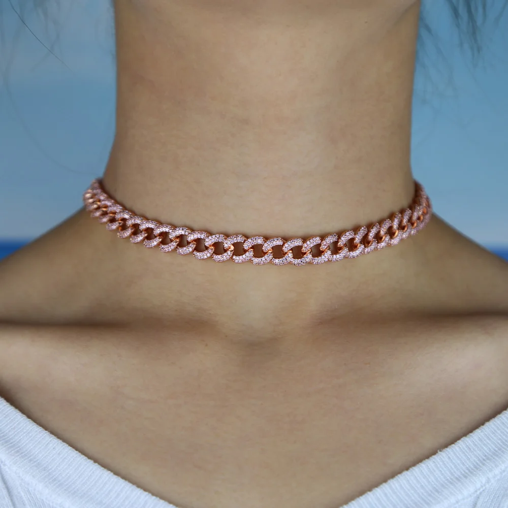 2021 Hip Hop Long Link Chain Cool MIRCO PAVED PINK CZ Choker Necklace Personality Punk Trendy Chunky Collar Women gift
2021 Hip Hop Long Link Chain Cool MIRCO PAVED PINK CZ Choker Necklace Personality Punk Trendy Chunky Collar Women gift