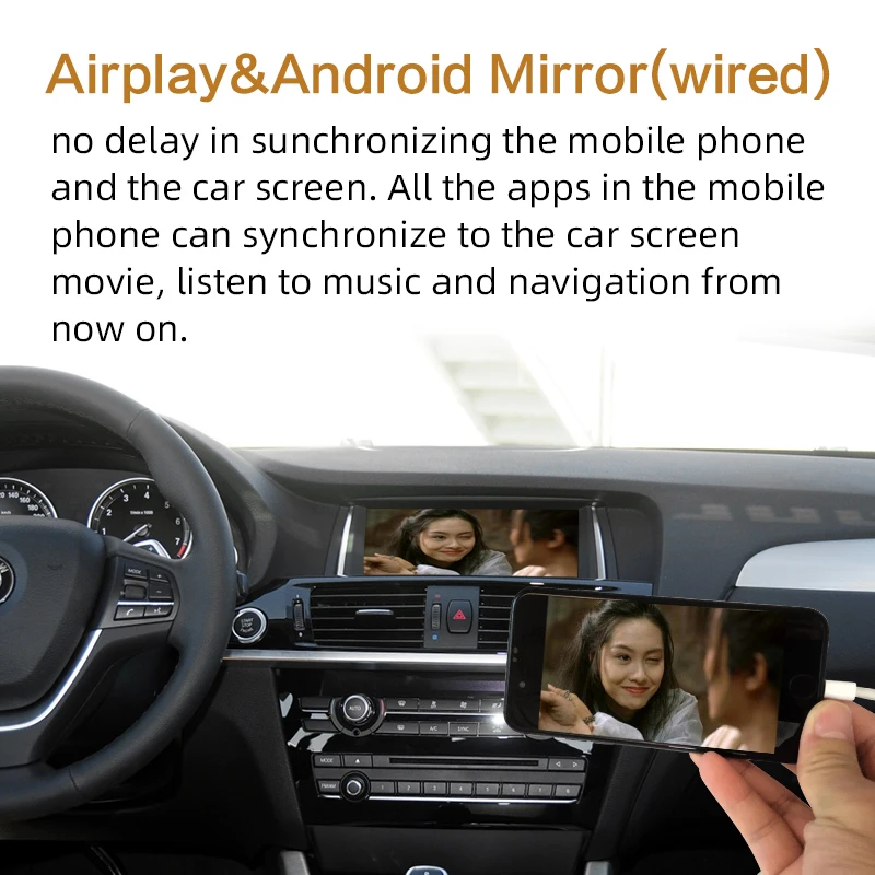 Беспроводная Apple Carplay X3 X4 F25 F26 NBT 2013-2016 Sinairyu Wi-Fi для BMW с поддержкой камеры заднего