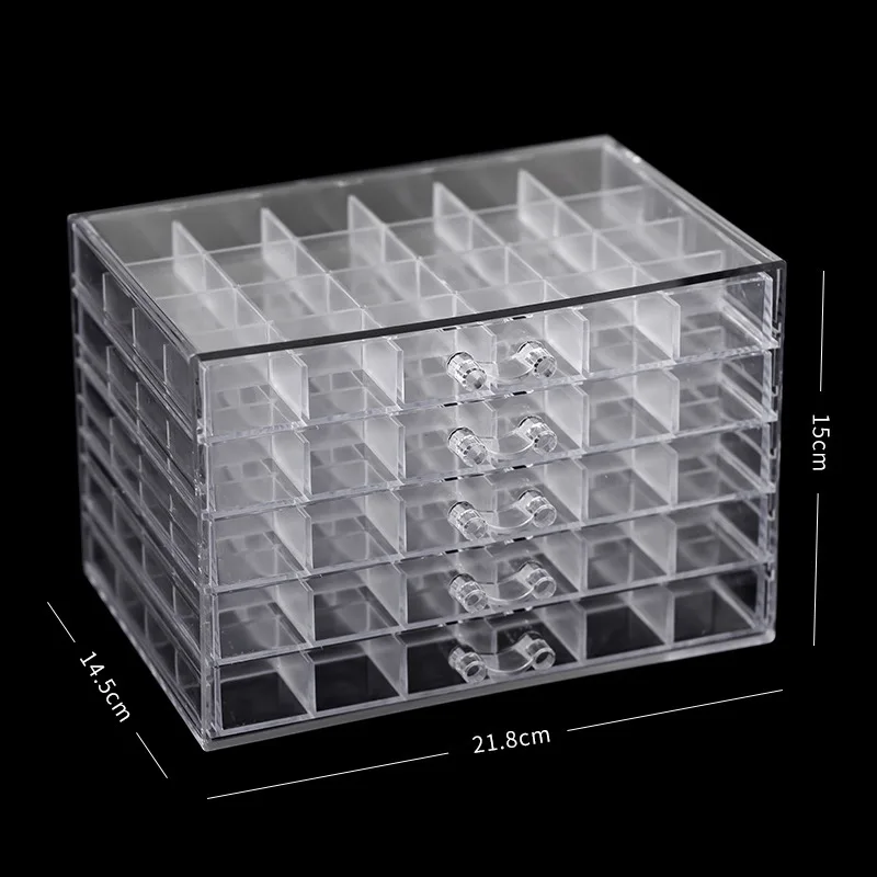 120 Grids Boite Ongles Nail Box Nail Art Display Box Decoration Acrylic Multilayer 120 Draw-Out Transparent Jewelry Show Shelf
120 Grids Boite Ongles Nail Box Nail Art Display Box Decoration Acrylic Multilayer 120 Draw-Out Transparent Jewelry Show Shelf