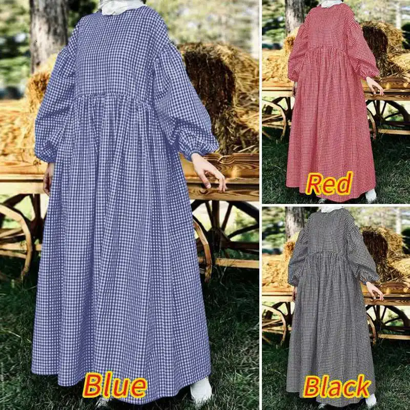 Women Long Maxi Loose Dress Simple Muslim Abaya Morocco Kraft Tan Puff Sleeve Ankle Length High Waist Casual
Women Long Maxi Loose Dress Simple Muslim Abaya Morocco Kraft Tan Puff Sleeve Ankle Length High Waist Casual