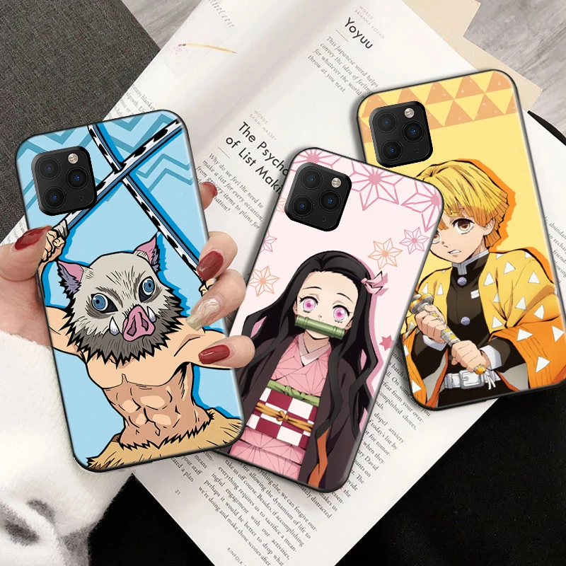Cartoon Japan Anime Demon Slayer Phone Case For iPhone 12 XS MAX 7 XR 11 Pro 13 X 8Plus Kimetsu No Yaiba Soft Cover Fundas
Cartoon Japan Anime Demon Slayer Phone Case For iPhone 12 XS MAX 7 XR 11 Pro 13 X 8Plus Kimetsu No Yaiba Soft Cover Fundas