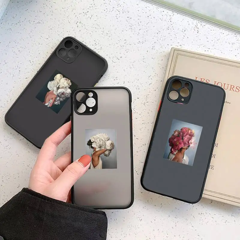 design fashion flowers women painting Phone Case Matte Transparent for iPhone 7 8 11 12 s mini pro X XS XR MAX Plus cover funda
design fashion flowers women painting Phone Case Matte Transparent for iPhone 7 8 11 12 s mini pro X XS XR MAX Plus cover funda