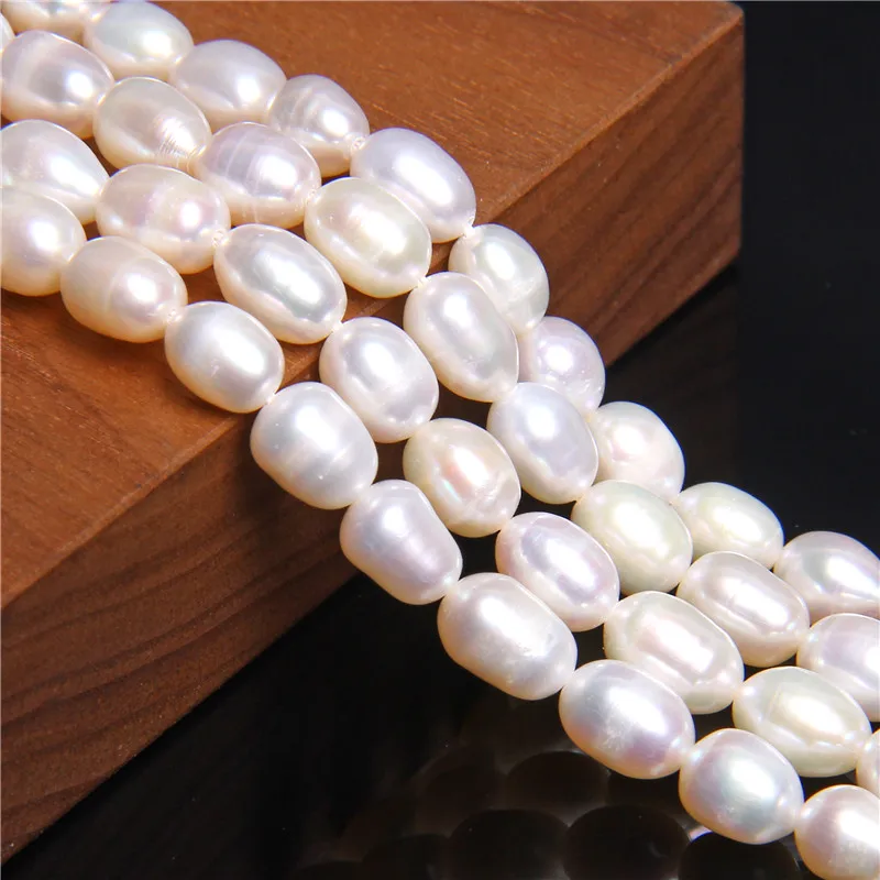 Natural Freshwater Cultured Pearls Beads Rice Shape 100% Natural Pearls Loose Beads for Jewelry Making DIY Bracelet Necklace 14"
Natural Freshwater Cultured Pearls Beads Rice Shape 100% Natural Pearls Loose Beads for Jewelry Making DIY Bracelet Necklace 14"