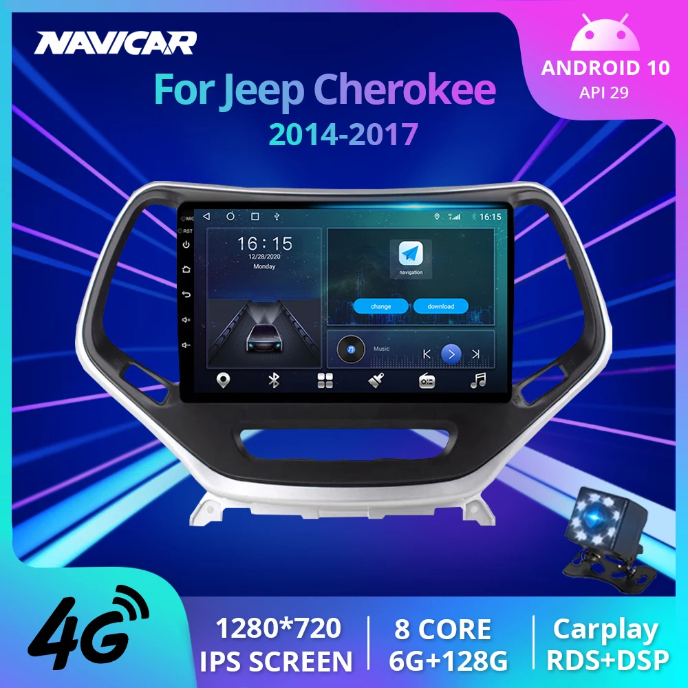 Автомагнитола 2 Din Android 10,0 для Jeep Cherokee 2014-2017, GPS-навигация, автомобильный радиоприемник, DSP Bluetooth плеер Carplay IGO
Автомагнитола 2 Din Android 10,0 для Jeep Cherokee 2014-2017, GPS-навигация, автомобильный радиоприемник, DSP Bluetooth плеер Carplay IGO