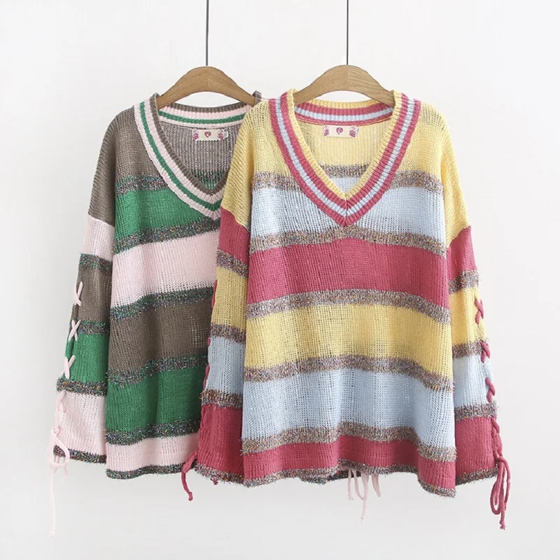 Pullover Sweaters Women Autumn V neck Plus Size Patchwork Casual Lady Oversized Pullovers Sweater 4XL Female
Pullover Sweaters Women Autumn V neck Plus Size Patchwork Casual Lady Oversized Pullovers Sweater 4XL Female