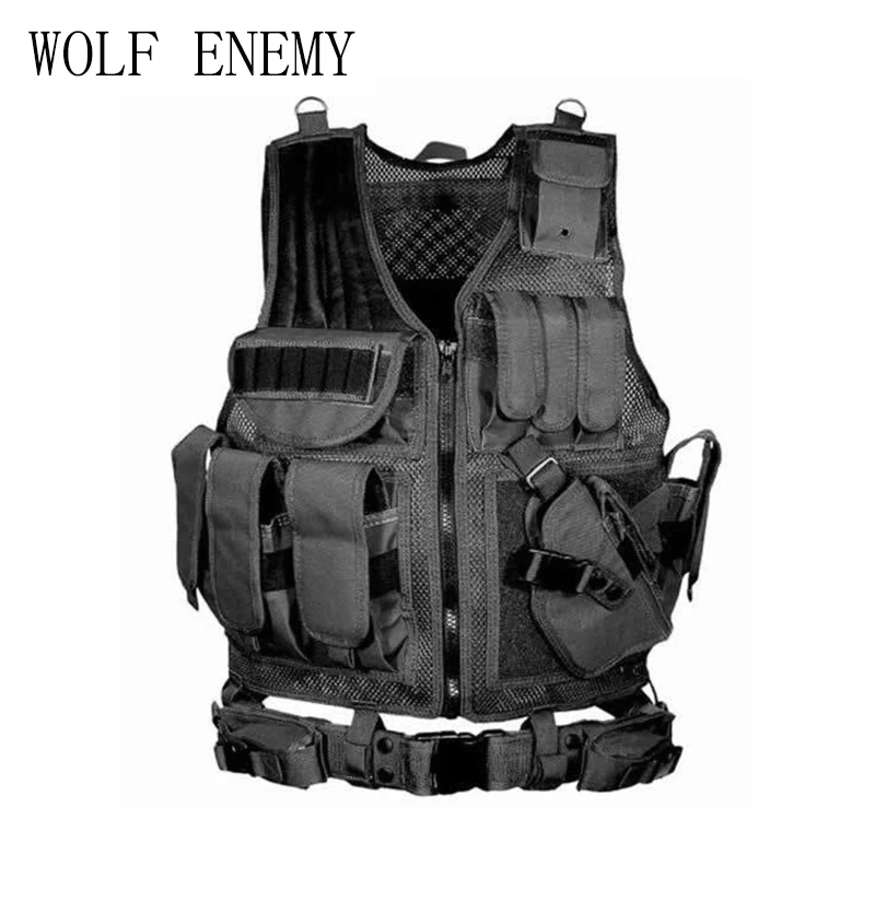 Outdoor Hunting Tactical Vest Police Military Vest Paintball Army Gear Molle Carrier Airsoft Combat Mesh Vest With Gun Holster
Outdoor Hunting Tactical Vest Police Military Vest Paintball Army Gear Molle Carrier Airsoft Combat Mesh Vest With Gun Holster