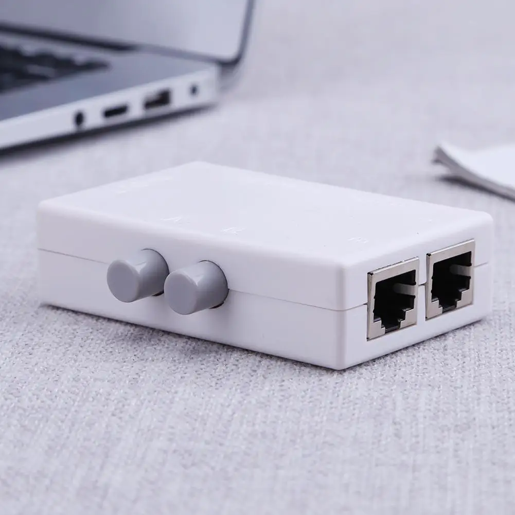 Mini 2 Port RJ45 Network Ethernet Network Box Switcher Dual Port Manual Sharing Switch Adapter HUB
Mini 2 Port RJ45 Network Ethernet Network Box Switcher Dual Port Manual Sharing Switch Adapter HUB