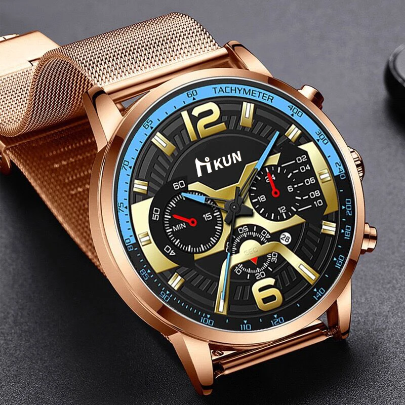 New Arrivel Fashion Mens Watches Top Brand Luxury Quartz Watches Men Casual Mesh Belt Calendar Sports Watches Relogio Masculino
New Arrivel Fashion Mens Watches Top Brand Luxury Quartz Watches Men Casual Mesh Belt Calendar Sports Watches Relogio Masculino