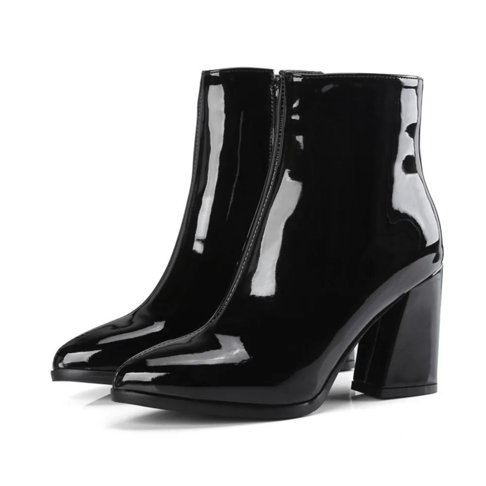 2021 Autumn New Short Women‘s Boots Purple Pointed Toe Thick High Heel Ankle Boots For Female Dress Party Office Lady
2021 Autumn New Short Women‘s Boots Purple Pointed Toe Thick High Heel Ankle Boots For Female Dress Party Office Lady