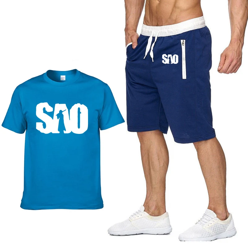 Unisex SAO Sword Art Online Hoodie T Shirts Men Summer Cotton Short Sleeve Harajuku Hip Hop Mans T Shirts pants suit Sportswear
Unisex SAO Sword Art Online Hoodie T Shirts Men Summer Cotton Short Sleeve Harajuku Hip Hop Mans T Shirts pants suit Sportswear