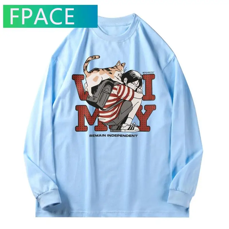 FPACE Tshirts Harajuku Japanese Cartoon Anime Girl Cat Print Long Sleeve Tees Shirt Streetwear Mens Hip Hop Long Sleeve Tops
FPACE Tshirts Harajuku Japanese Cartoon Anime Girl Cat Print Long Sleeve Tees Shirt Streetwear Mens Hip Hop Long Sleeve Tops