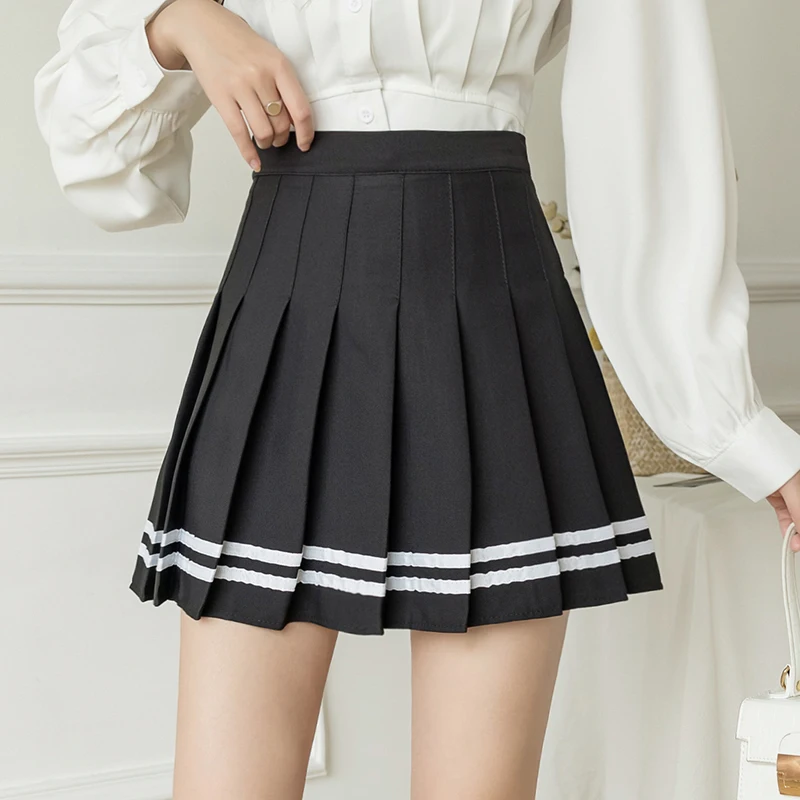 2021 New Summer Fashion Sexy Women Skirt Polyester Spandex Elastic High Waist Pleated Plaid Striped Cute Girl Dance Mini Skirts
2021 New Summer Fashion Sexy Women Skirt Polyester Spandex Elastic High Waist Pleated Plaid Striped Cute Girl Dance Mini Skirts