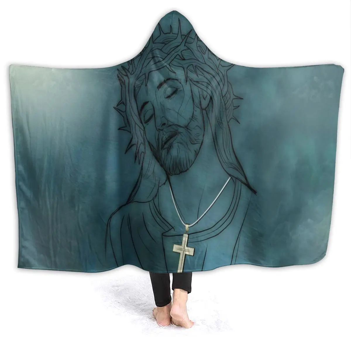 Jesus Cross 3D Printed Plush Home Office Textile Hooded Blanket for Adult Children Washable Warm Bed Velet Fleece Throw Blanket
Jesus Cross 3D Printed Plush Home Office Textile Hooded Blanket for Adult Children Washable Warm Bed Velet Fleece Throw Blanket