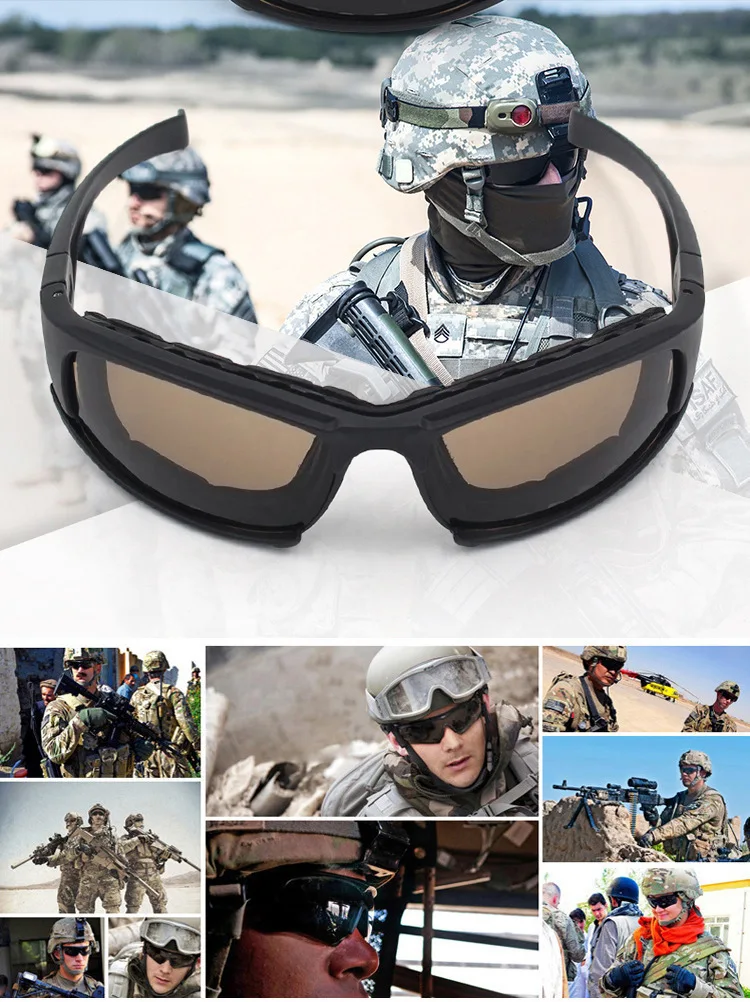 Military Goggles Bullet-proof Army Polarized Sunglasses 4 Lens Hunting Shooting Airsoft Cycling Motorcycle Glasses
Military Goggles Bullet-proof Army Polarized Sunglasses 4 Lens Hunting Shooting Airsoft Cycling Motorcycle Glasses