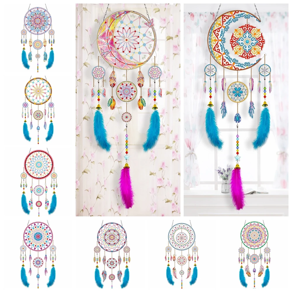 5D DIY Diamond Painting Dream Catcher Wind Chime Hanging Pendant Special Shaped Diamond Embroidery Mosaic Art Kit Home Decor
5D DIY Diamond Painting Dream Catcher Wind Chime Hanging Pendant Special Shaped Diamond Embroidery Mosaic Art Kit Home Decor