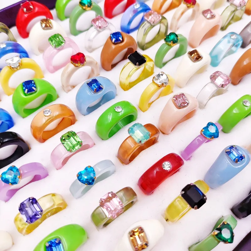 20Pcs/Lot Acrylic Colorful Crystal Rhinestone Rings for Women Big Transparent Finger Ring Vintage Fashion Girls Party Jewelry
20Pcs/Lot Acrylic Colorful Crystal Rhinestone Rings for Women Big Transparent Finger Ring Vintage Fashion Girls Party Jewelry